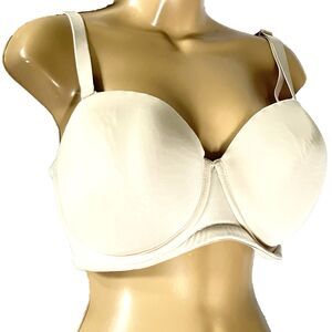 Wacoal Bra Underwire Full Convertible 38 DDD Padded 854119 Red Carpet Beige